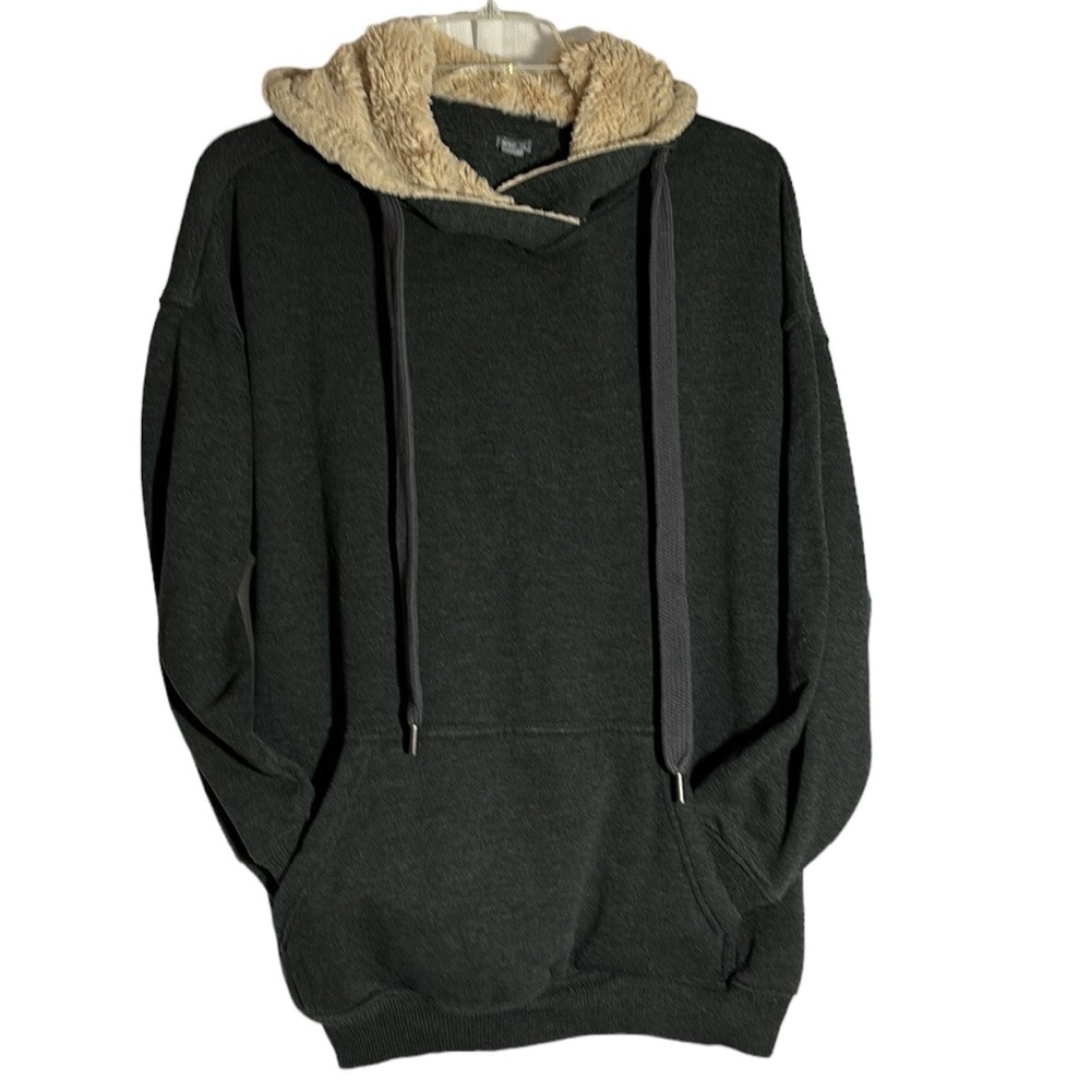 Aerie hoody super comfy, fur-lined hoodie charcoal Gray Size S